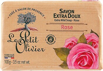 Фото Le Petit Olivier тверде мило Savonnettes Extra Douces Rose Троянда 100 г