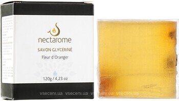 Фото Nectarome твердое мыло Savon glycerine Fleur d'Oranger с цветами апельсина 120 г