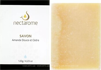 Фото Nectarome твердое мыло Savon Amande douce et Cedre Миндальное масло и кедр 120 г