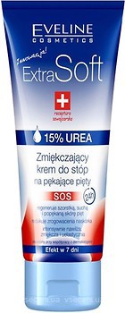 Фото Eveline Cosmetics Extra Soft SOS крем для потрісканих п'ят Пом'якшувальний 100 мл