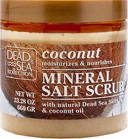 Фото Dead Sea Collection скраб для тела с минералами Мертвого моря и маслом кокоса 660 г