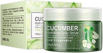 Фото Bioaqua скраб для тіла з екстрактом зеленого огірка і волоського горіха Cucumber Hydrating Body Scrub 120 г