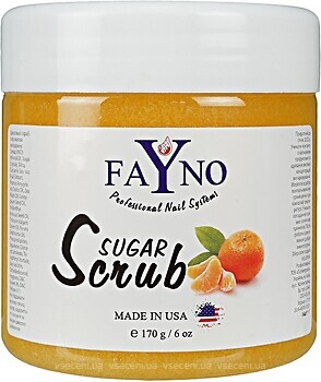 Фото Fayno сахарный скраб для тела Мандарин Sugar Scrub 170 г