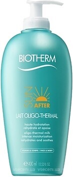 Фото Biotherm молочко для обличчя і тіла після засмаги After Sun Oligo-Thermal Milk 400 мл