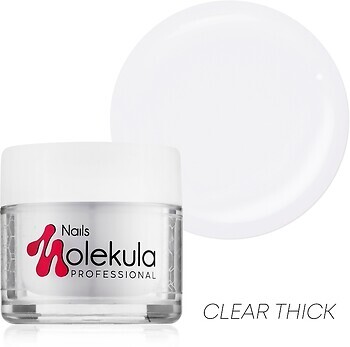 Фото Nails Molekula Gel 02 Clear Thick 30 мл