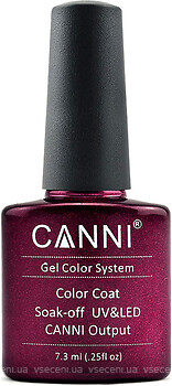 Фото Canni Gel Color System №256 Глиттерный темно-красный