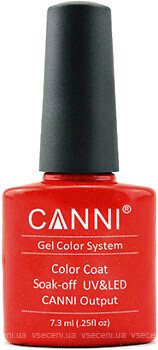 Фото Canni Gel Color System №210 Криваво-червоний з шимером