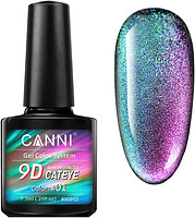 Фото Canni 9D Galaxy Cat Eye Gel Polish №01