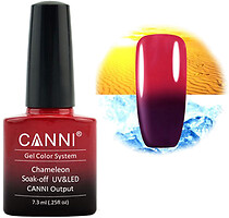 Фото Canni Chameleon Soak-off UV&LED Output №351 Сливовый-красный
