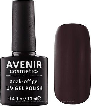 Фото Avenir Cosmetics Soak-off gel UV Gel Polish №100 Чорна вишня