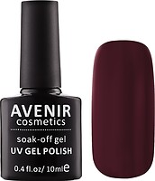 Фото Avenir Cosmetics Soak-off gel UV Gel Polish №101 Чорний шоколад