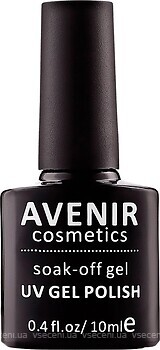 Фото Avenir Cosmetics Soak-off gel UV Gel Polish №107 Попелясто-блакитний з шимером
