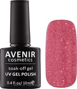 Фото Avenir Cosmetics Soak-off gel UV Gel Polish №140 Орхідея з діамантовим пилом