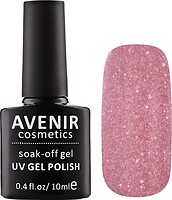 Фото Avenir Cosmetics Soak-off gel UV Gel Polish №153 Кавово-рожева голографія