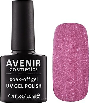 Фото Avenir Cosmetics Soak-off gel UV Gel Polish №162 Бузкові кристали