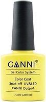 Фото Canni Gel Color System Coat 084 Блідо-жовтий