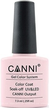 Фото Canni Gel Color System Coat 096 Блідий пастельно-рожевий (камуфляж під френч)