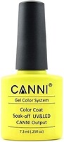 Фото Canni Gel Color System Coat 140 Яскравий жовто-лимонний