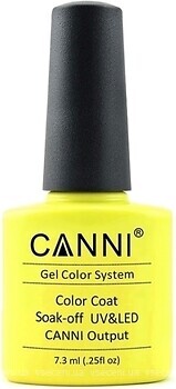 Фото Canni Gel Color System Coat 140 Яркий желто-лимонный