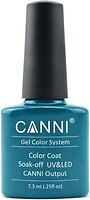 Фото Canni Gel Color System Coat 157 Темно-синя бірюза