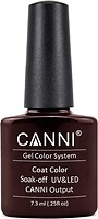 Фото Canni Gel Color System Coat 181 Темно-шоколадный
