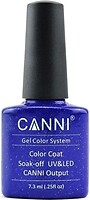 Фото Canni Gel Color System Coat 185 Синій з голографічними блискітками