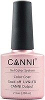 Фото Canni Gel Color System Coat 199 Рожево-персиковий з голографічним мікроблеском