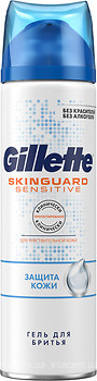 Фото Gillette гель для гоління SkinGuard Sensitive захист шкіри з екстрактом алое 200 мл