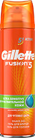 Фото Gillette гель для гоління Fusion 5 Ultra Sensitive для чутливої шкіри 200 мл