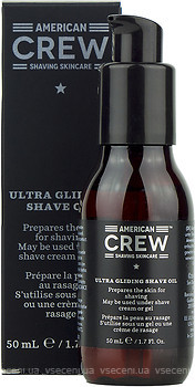 Фото American Crew олія для гоління Shaving Skincare Ultra Gliding Shave Oil 50 мл