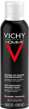 Фото Vichy піна для гоління Homme Shaving Foam Sensitive Skin для чутливої шкіри 200 мл