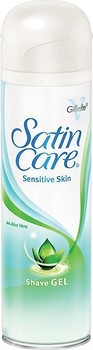 Фото Gillette гель для гоління Satin Care Sensitive Skin з алое 200 мл
