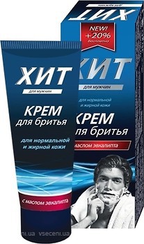 Фото ХИТ крем для гоління З олією евкаліпта 70 г