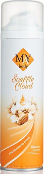 Фото MAY Body пена для бритья Souffle Cloud с маслом миндаля 200 мл