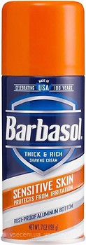 Фото Barbasol пена для бритья для чувствительной кожи 198 г