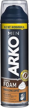 Фото Arko Men піна для гоління 2 in 1 Black з екстрактом кавових зерен 200 мл
