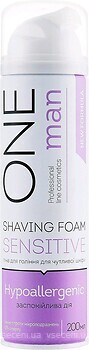 Фото One Man піна для гоління Hypoallergenic Sensitive 200 мл