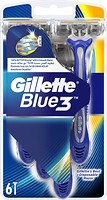 Фото Gillette бритвенный станок Blue 3 одноразовый 6 шт