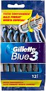 Фото Gillette станок для гоління Blue 3 одноразовий 12 шт