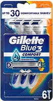 Фото Gillette станок для гоління Blue 3 Comfort одноразовий 6 шт