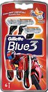 Фото Gillette станок для гоління Blue 3 Red одноразовий 6 шт