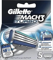 Фото Gillette змінні картриджі Mach 3 Turbo 5 шт