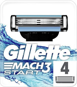 Фото Gillette змінні картриджі Mach 3 Start 4 шт
