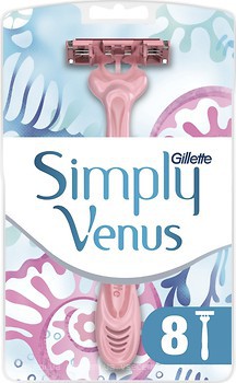 Фото Gillette Venus станок для гоління Simply 3 одноразовий 8 шт