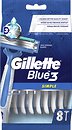 Фото Gillette станок для гоління Blue Simple 3 одноразовий 8 шт