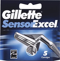 Фото Gillette змінні картриджі Sensor Excel 5 шт