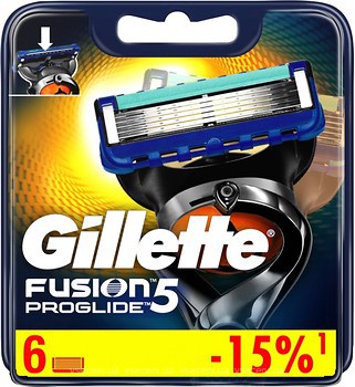 Фото Gillette змінні картриджі Fusion5 ProGlide 6 шт
