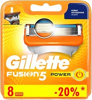 Фото Gillette змінні картриджі Fusion5 Power 8 шт