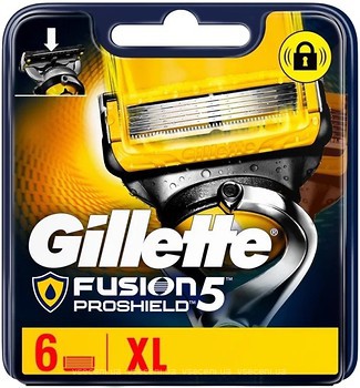 Фото Gillette змінні картриджі Fusion5 ProShield 6 шт