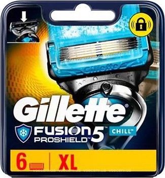 Фото Gillette змінні картриджі Fusion5 ProShield Chill 6 шт